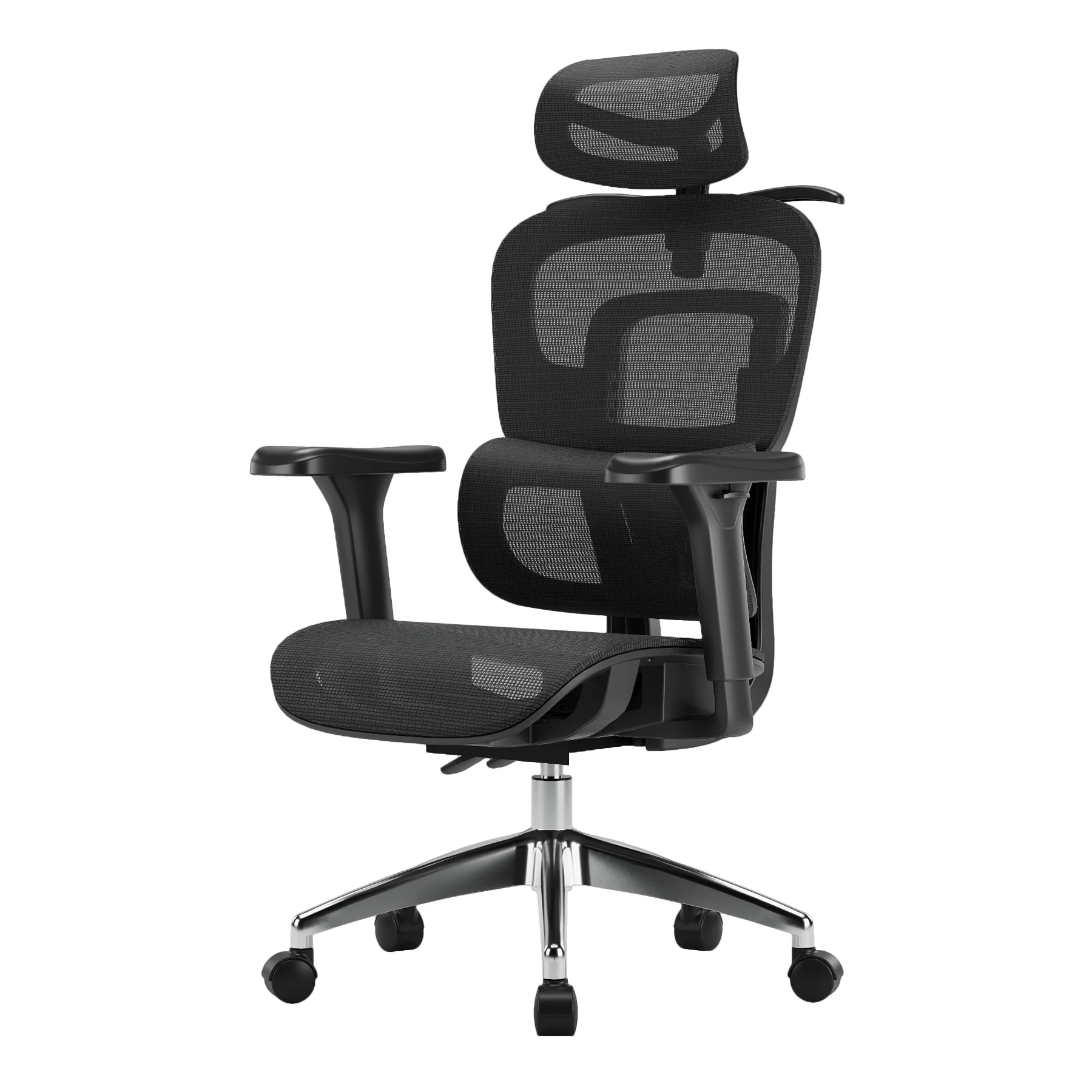 Ergonomikus irodai szék, forgószék, fekete hálós (E15 BLACK)