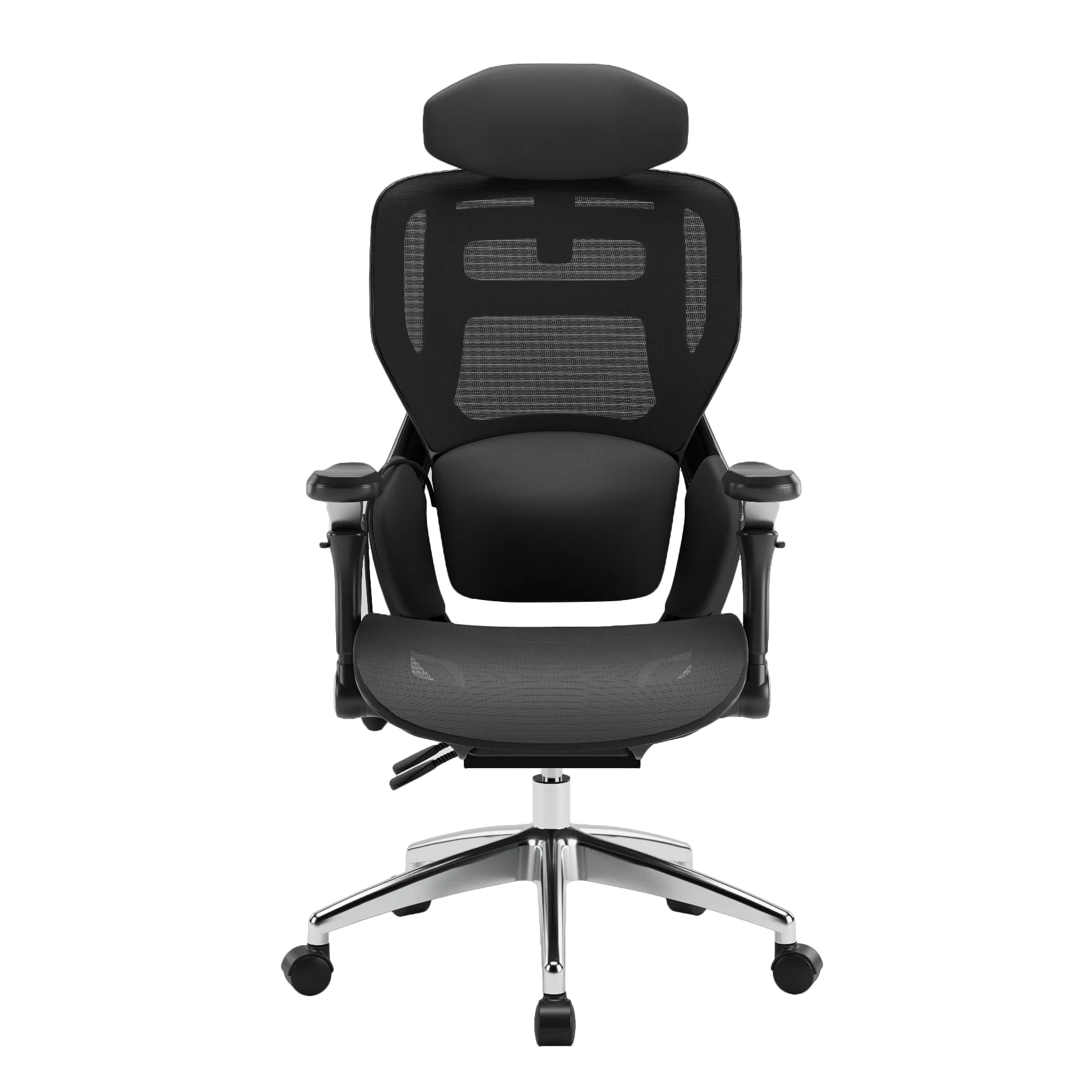 Ergonomikus irodai szék, forgószék, fekete hálós (E16 BLACK)