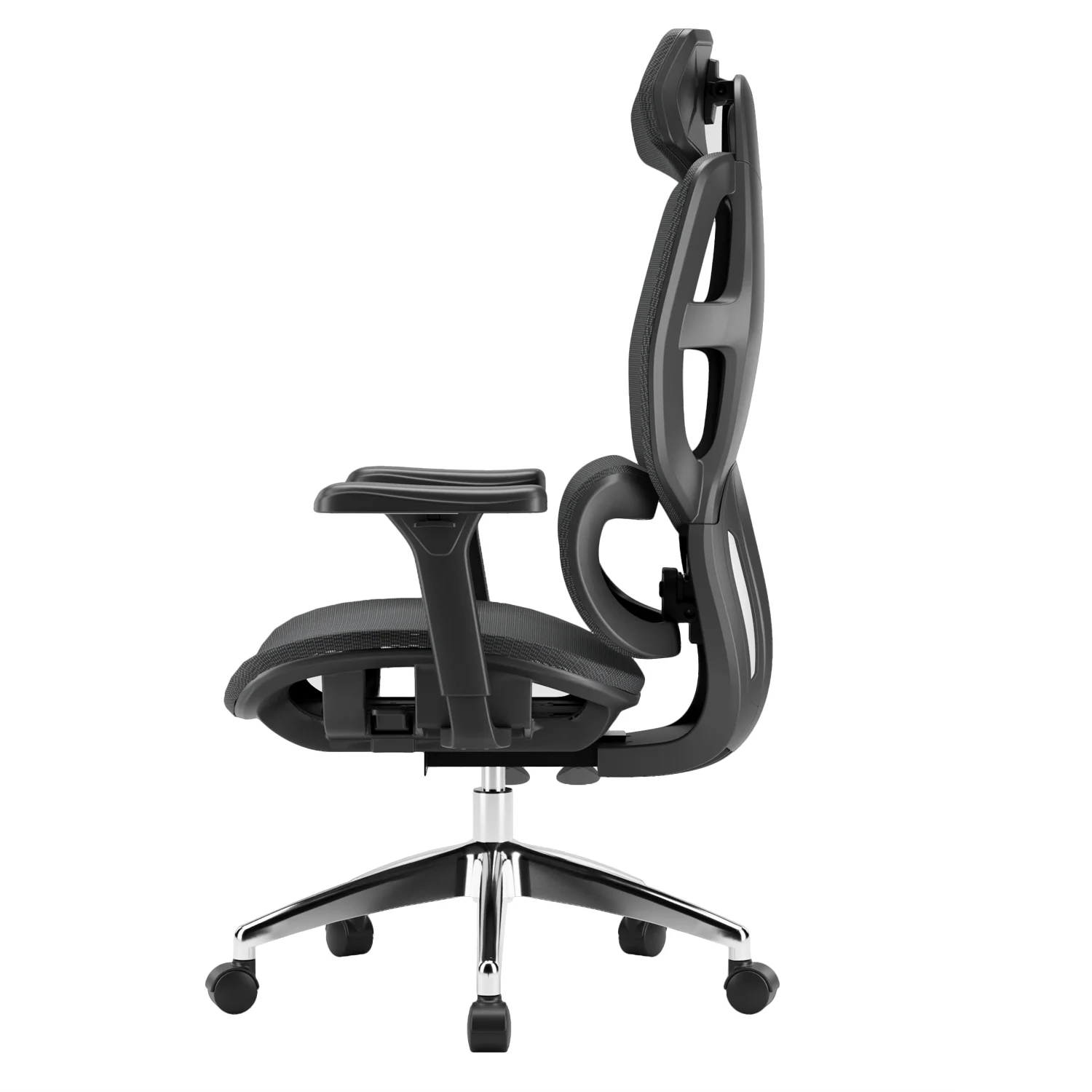 Ergonomikus irodai szék, forgószék, fekete hálós (E13 BLACK)