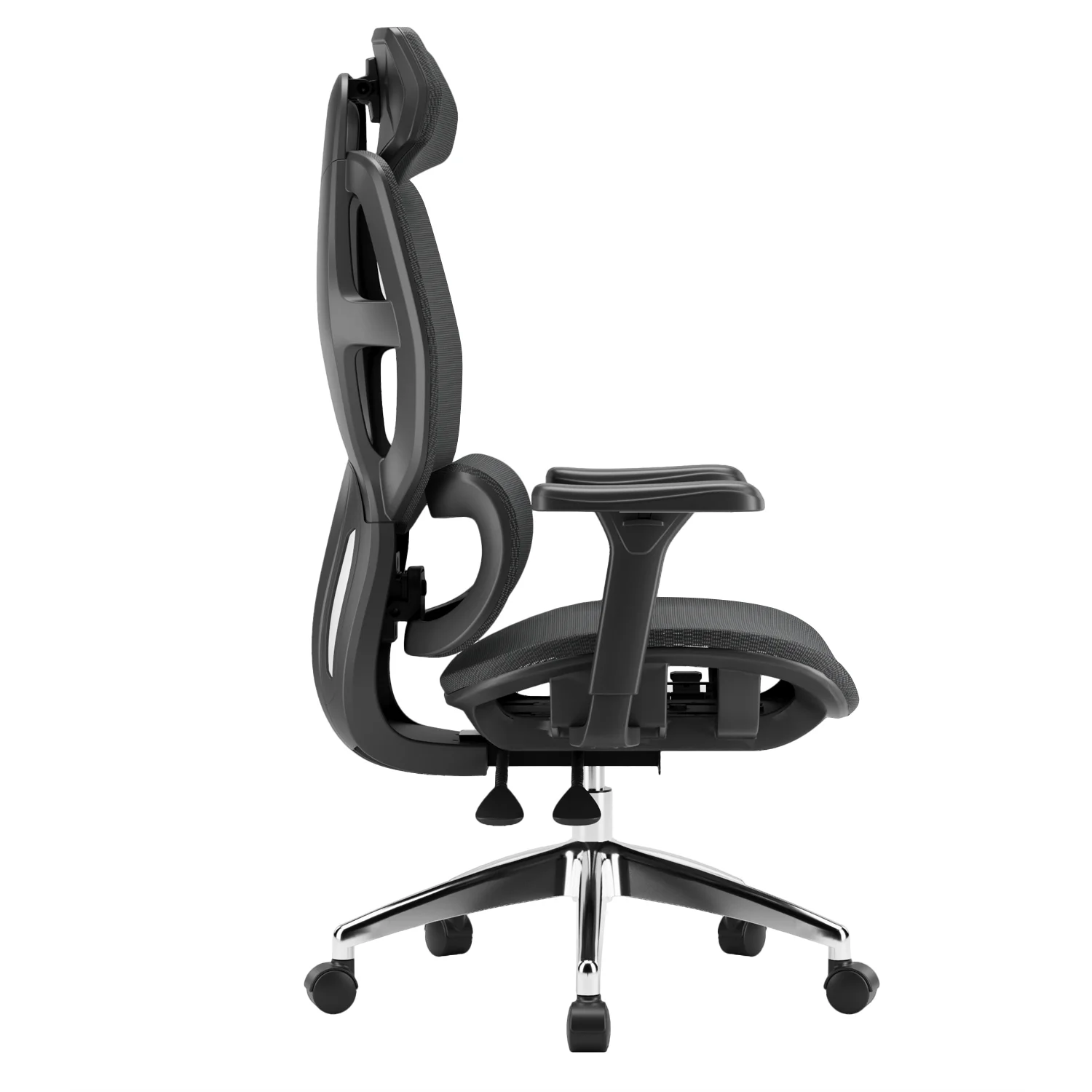 Ergonomikus irodai szék, forgószék, fekete hálós (E13 BLACK)