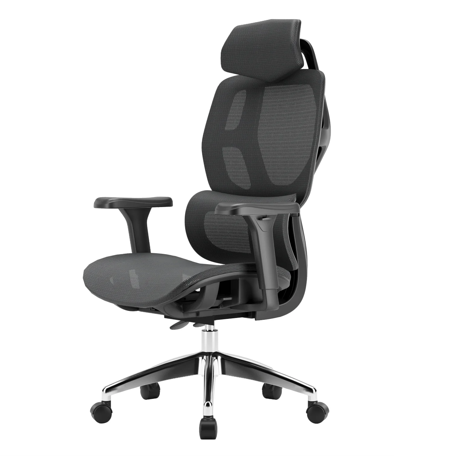 Ergonomikus irodai szék, forgószék, fekete hálós (E13 BLACK)