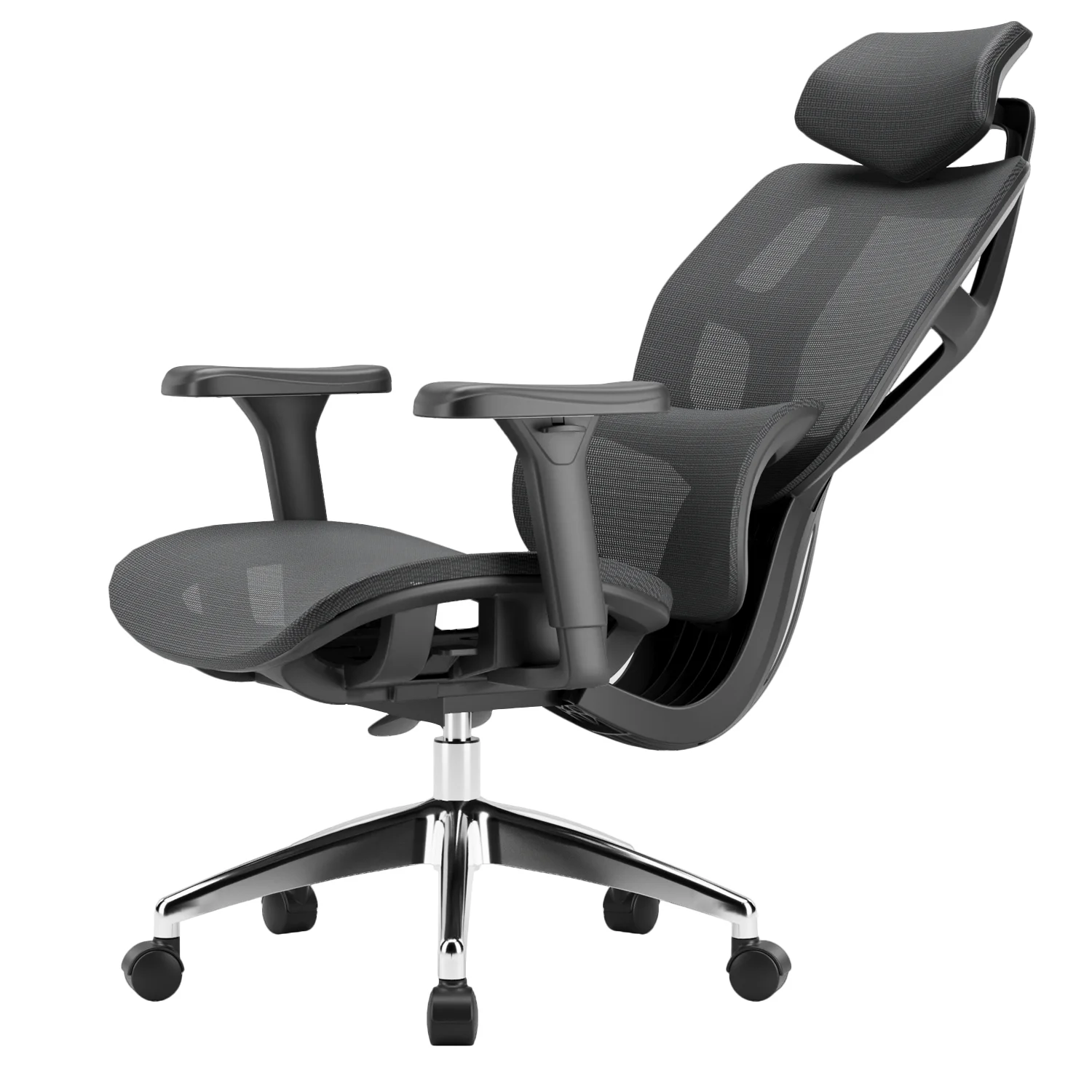 Ergonomikus irodai szék, forgószék, fekete hálós (E13 BLACK)