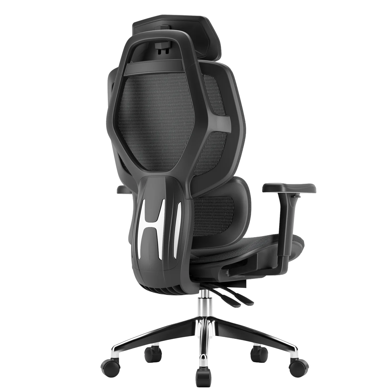 Ergonomikus irodai szék, forgószék, fekete hálós (E13 BLACK)