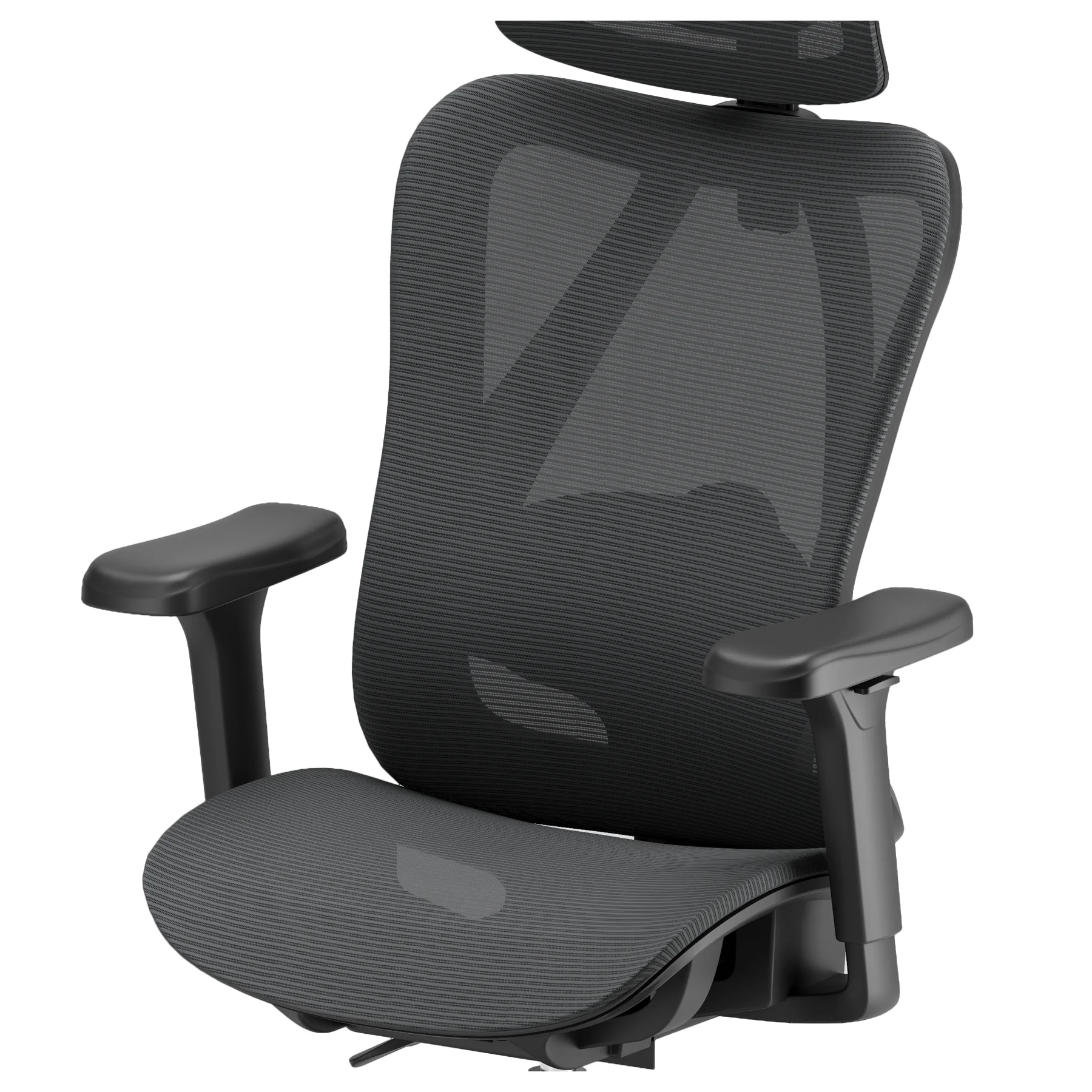 Ergonomická kancelárska stolička, otočná stolička, čierna (T15)