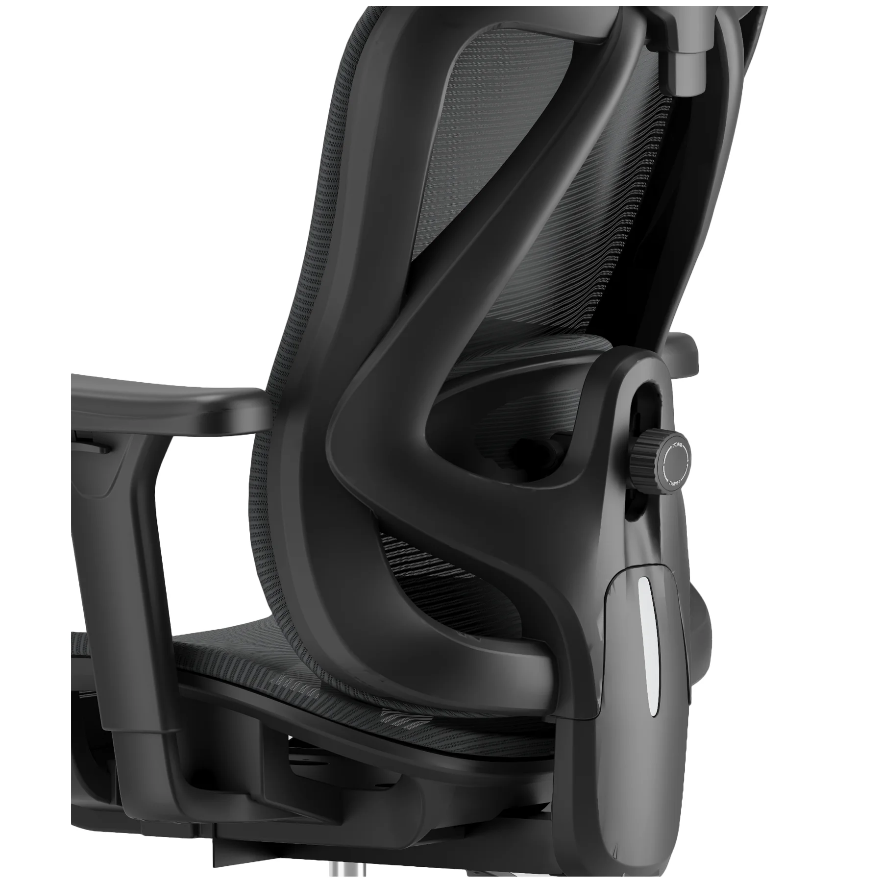 Ergonomická kancelárska stolička, otočná stolička, čierna (T15)