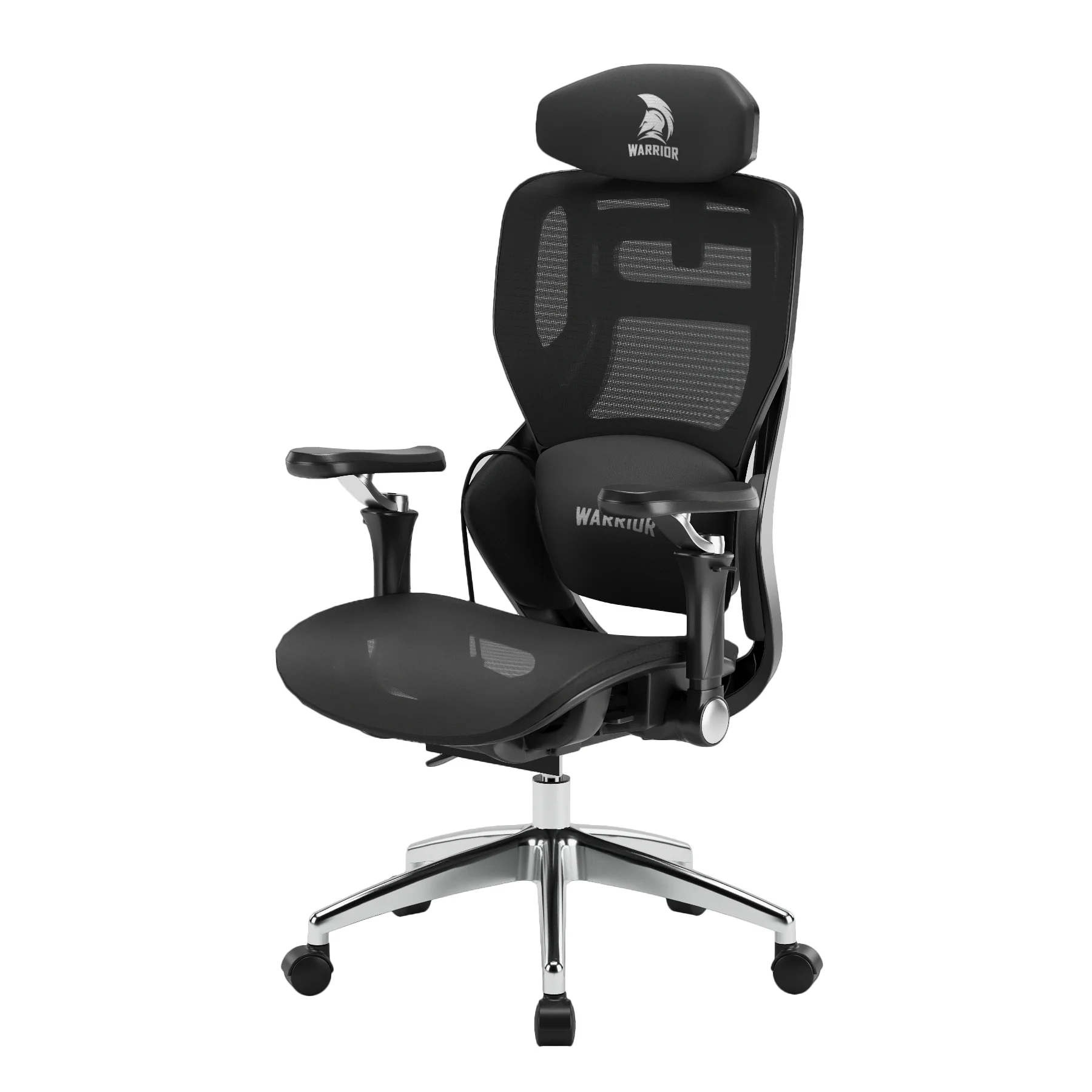 Ergonomická kancelárska stolička, otočná stolička, čierna sieťovaná (E16 BLACK)