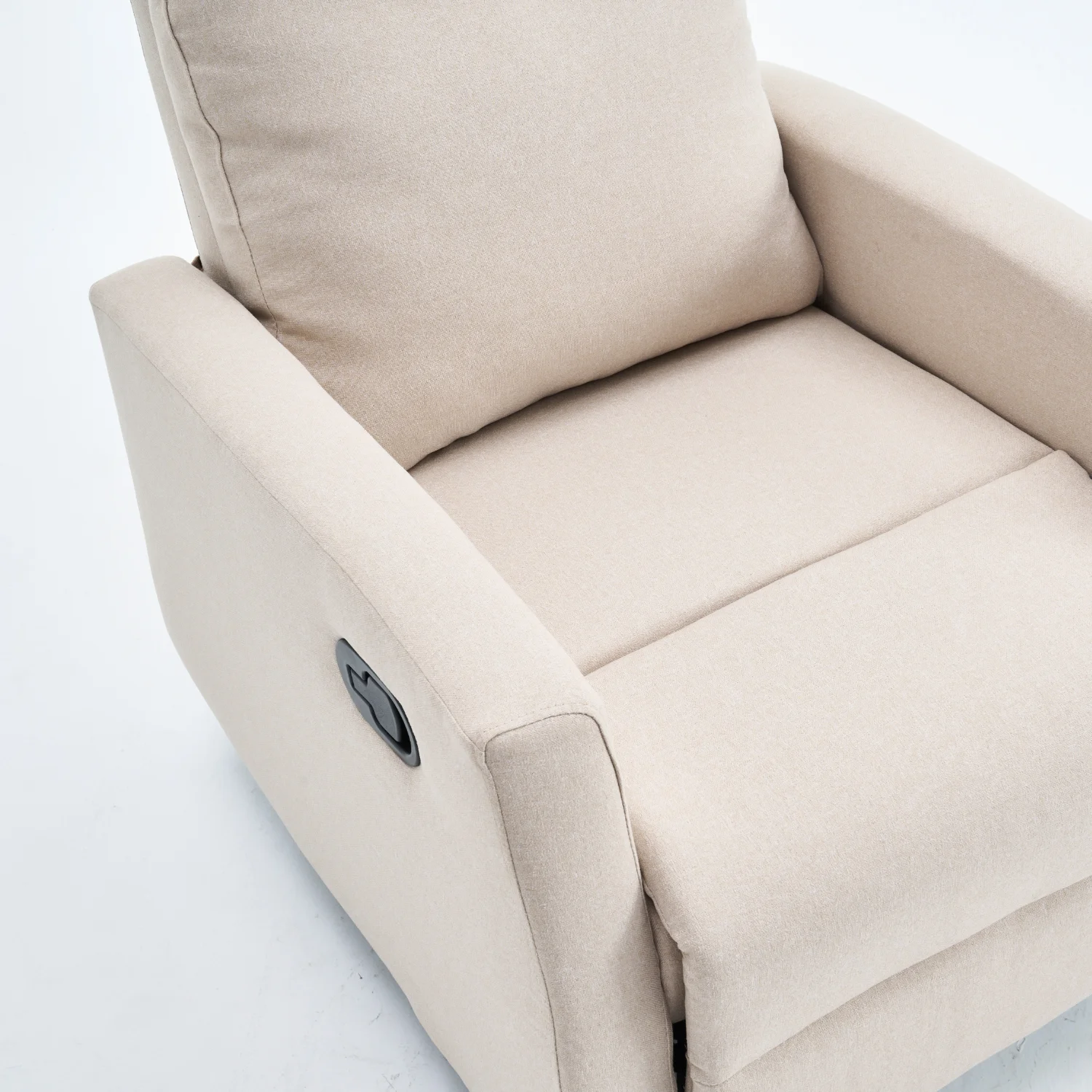 Manuális fekvőfotel, relax fotelágy szövet bézs (JNF-MANUAL-BEIGE)