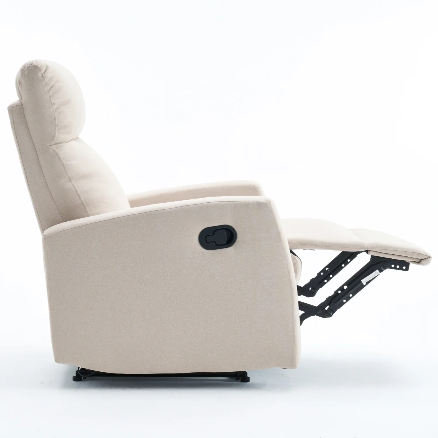 Manuális fekvőfotel, relax fotelágy szövet bézs (JNF-MANUAL-BEIGE)