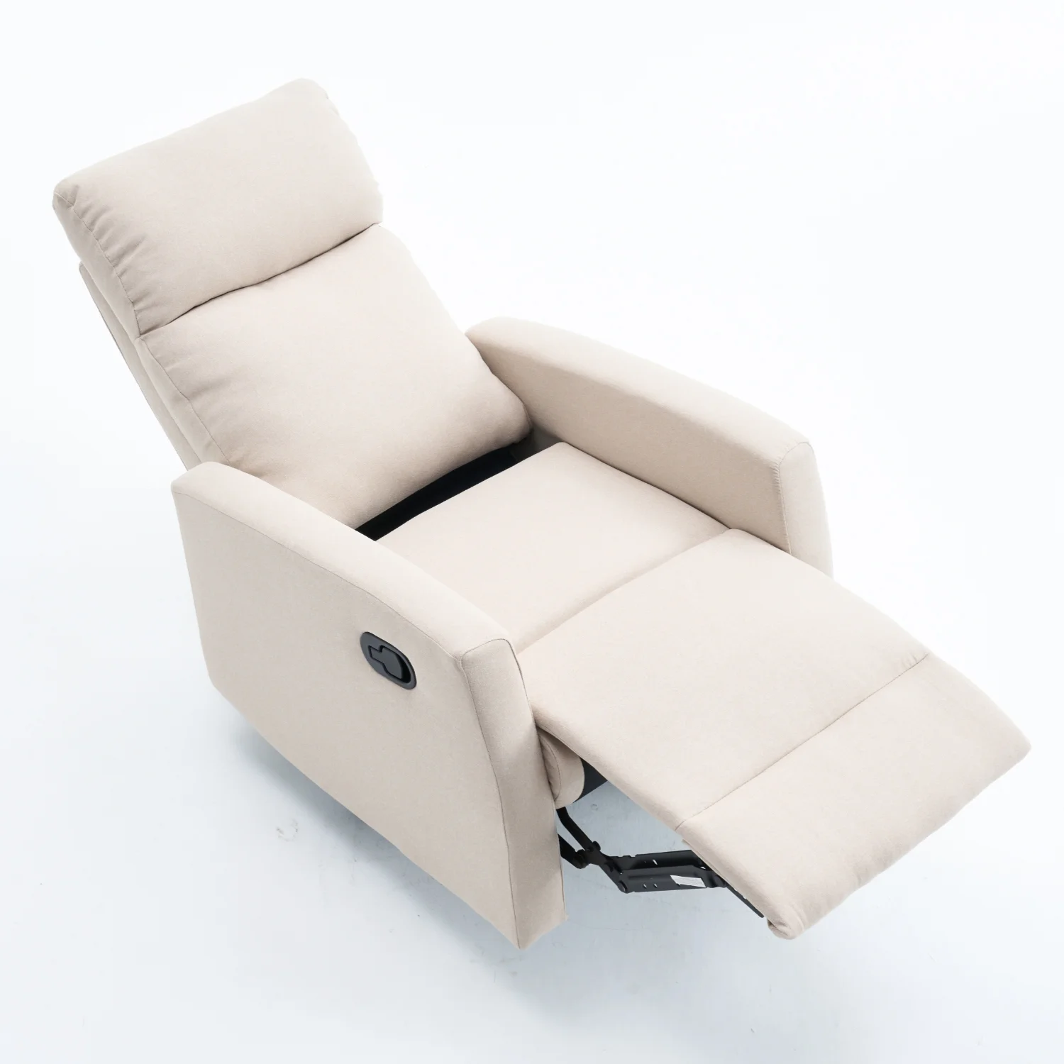 Manuális fekvőfotel, relax fotelágy szövet bézs (JNF-MANUAL-BEIGE)