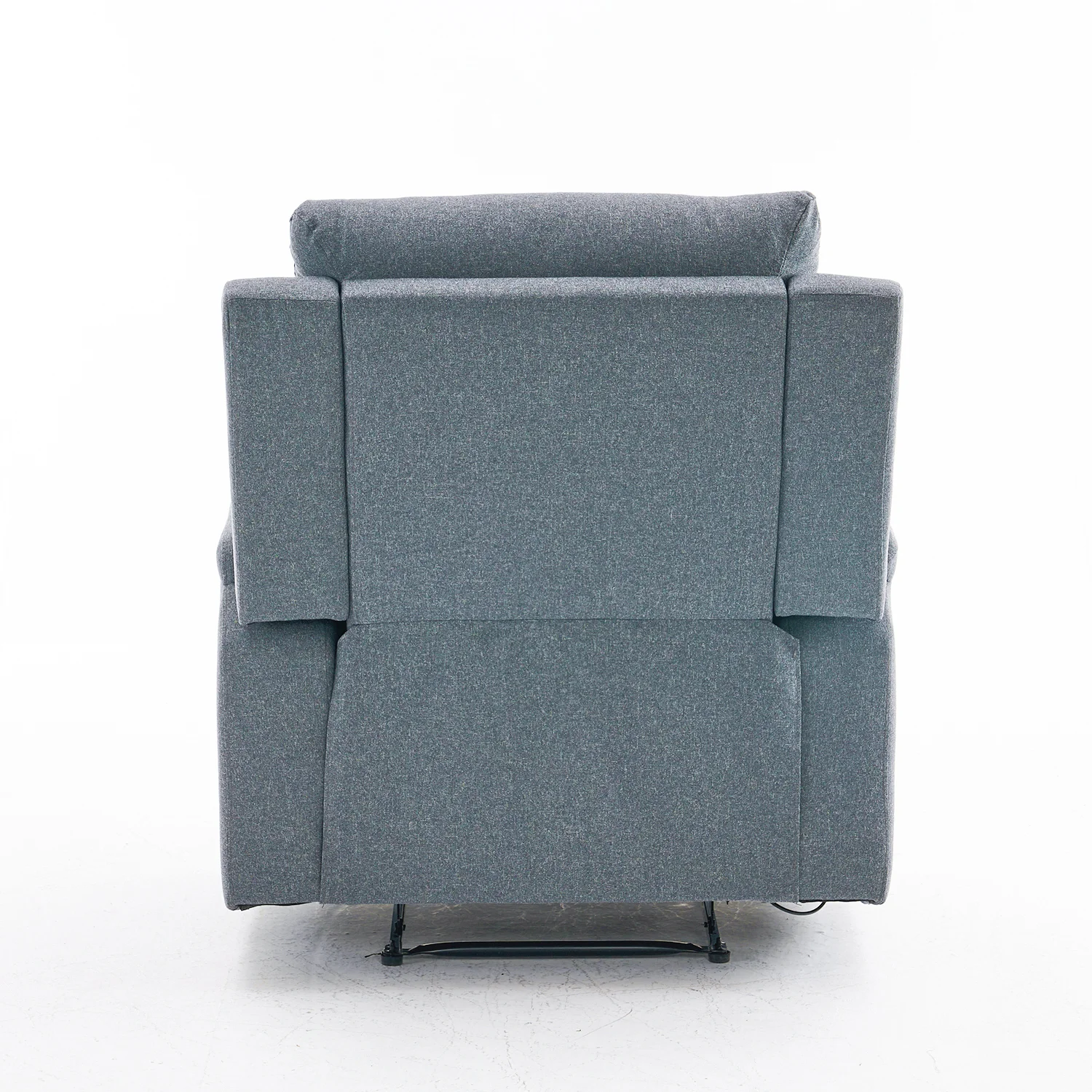 Manuális fekvőfotel, relax fotelágy két pohártartóval, szürke szövet (JNF-MANUAL-FABRIC-DARK GREY) JN-R8005A51