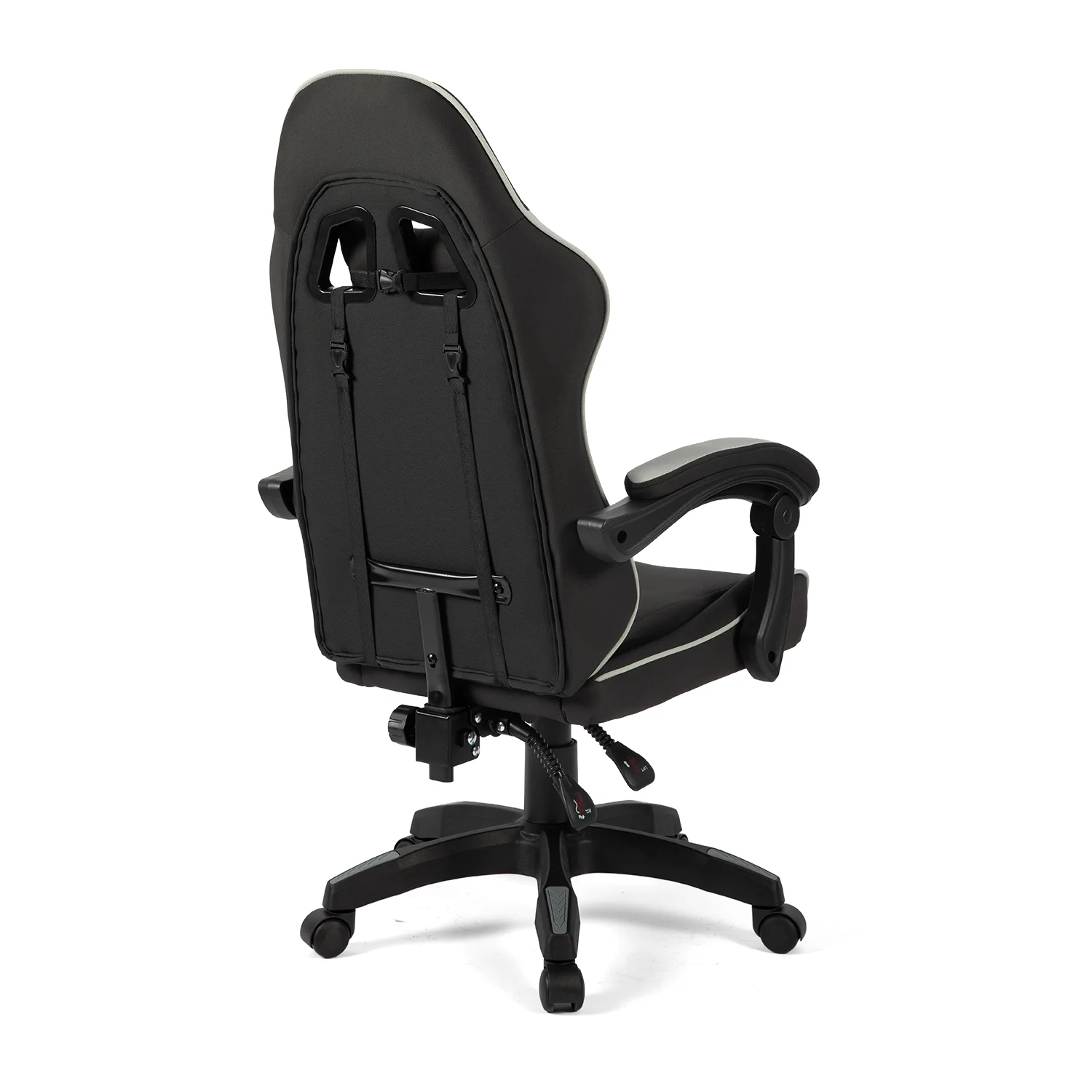 Látková herná stolička Warrior Basic 1-F sivо-čierna