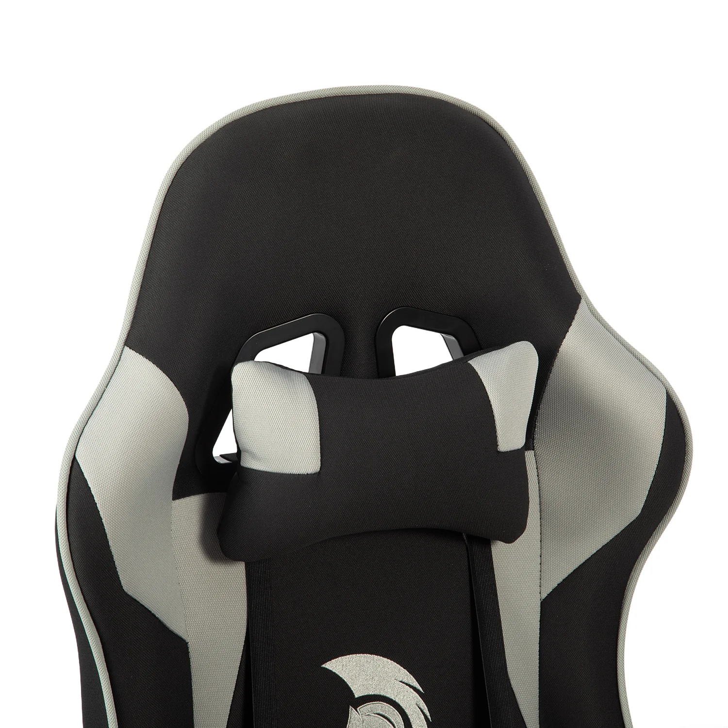 Látková herná stolička Warrior Basic 1-F sivо-čierna