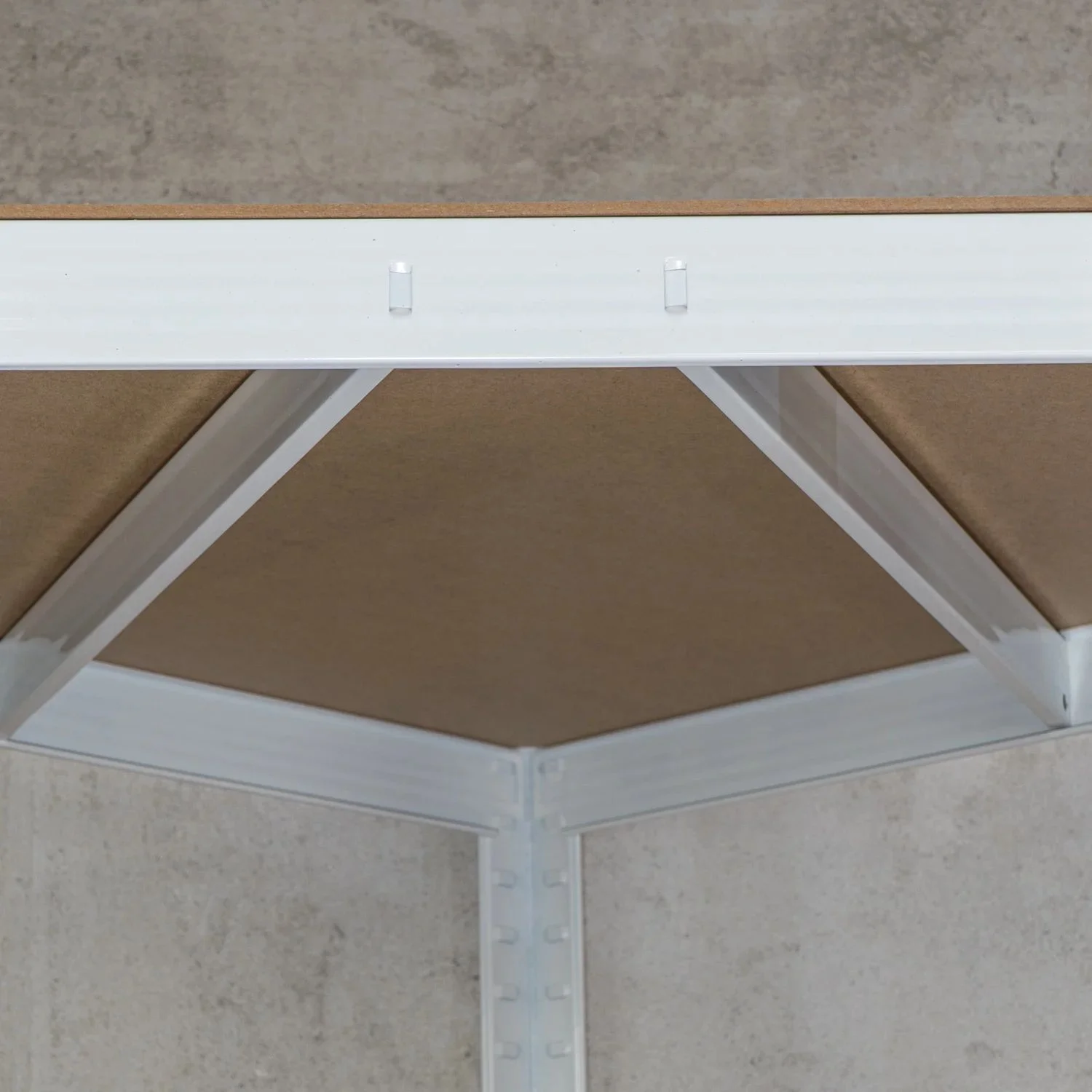 Sarok salgó polc, 5 szintes 180x70x30-30cm, fehér