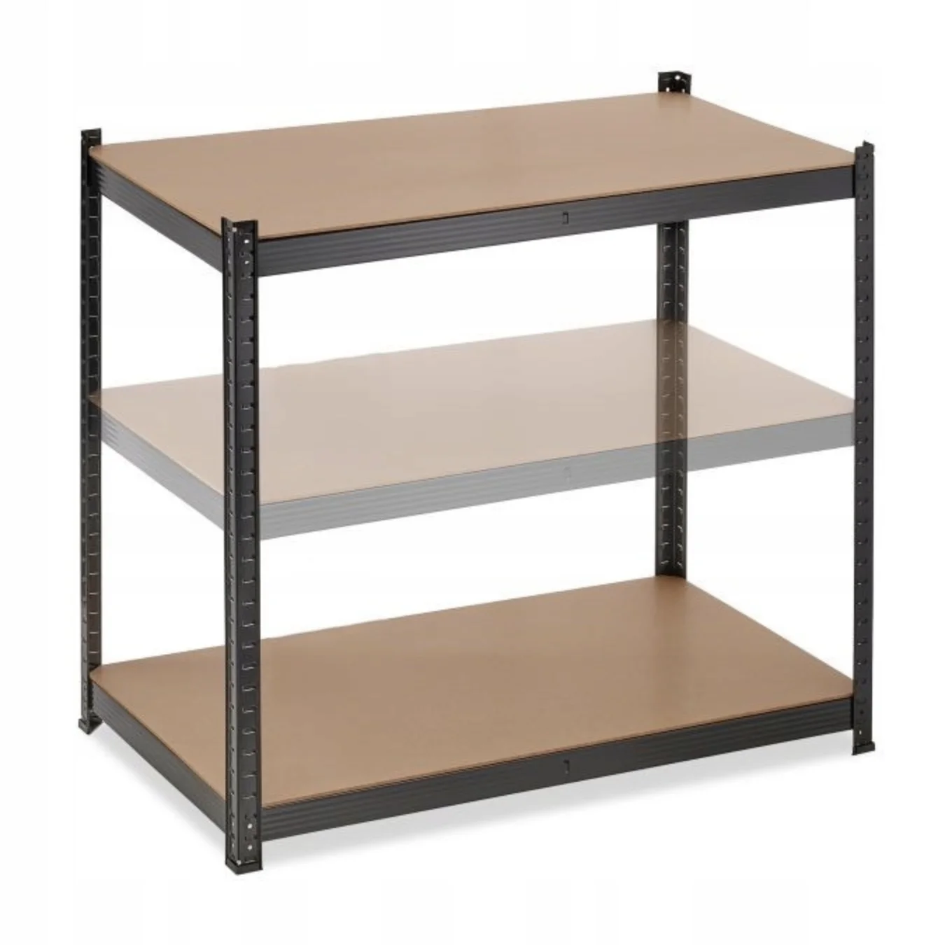 Salgó polc, 4 szintes 150x75x30cm, fekete