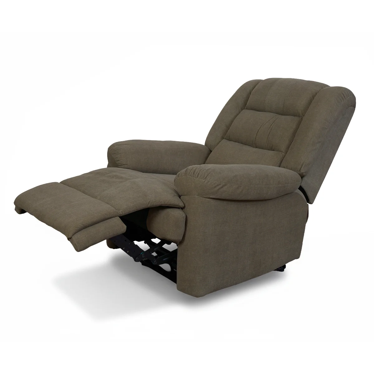 Relax fotelágy elektromosan dönthető, lábtartóval, barna szövet (JN-D8053A51)