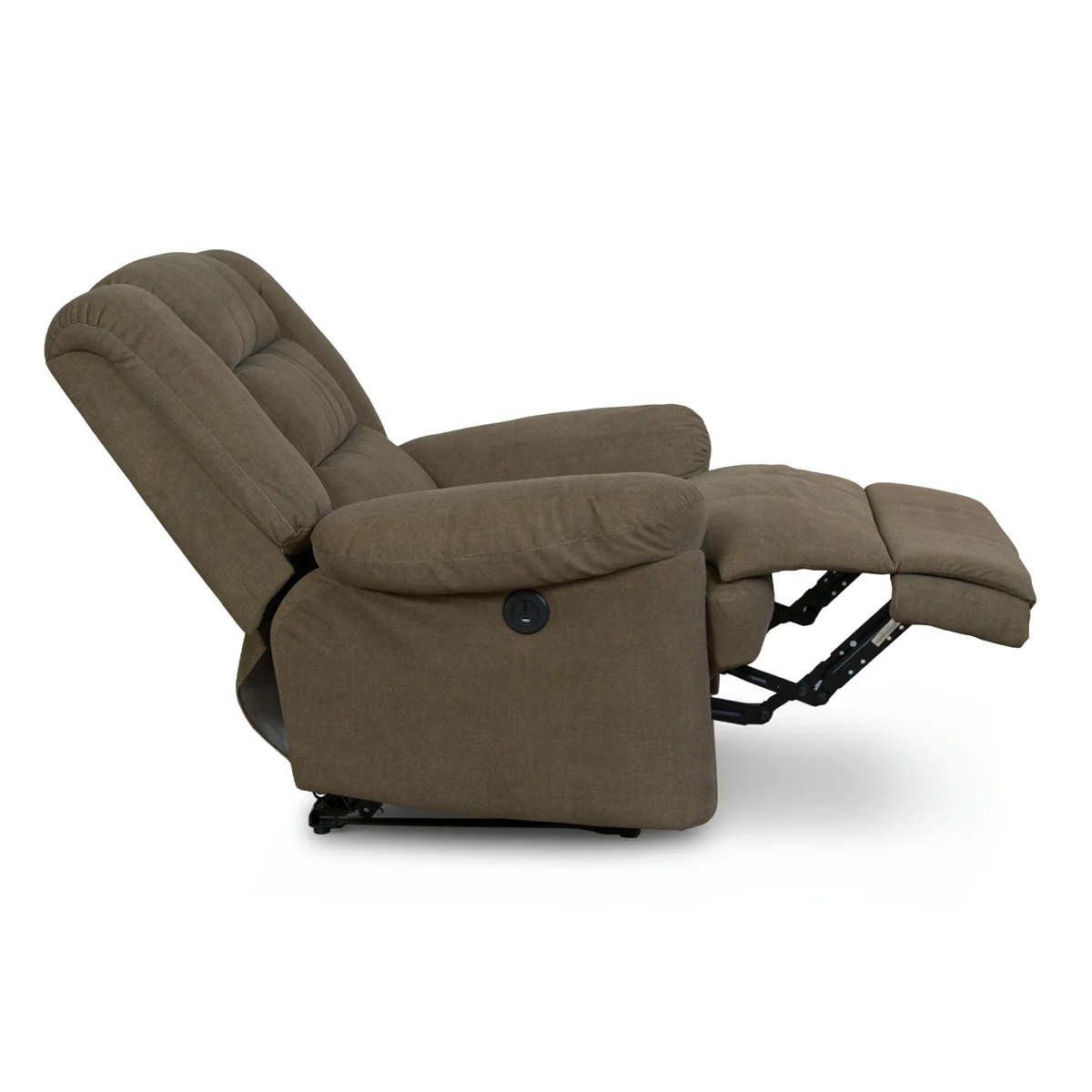 Relax fotelágy elektromosan dönthető, lábtartóval, barna szövet (JN-D8053A51)