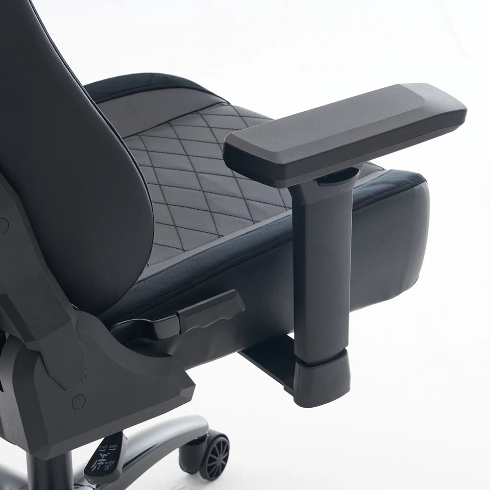 WARRIOR gamer szék, forgószék fekete - bársony + PU bőr (PREMIUM-B08-PU)