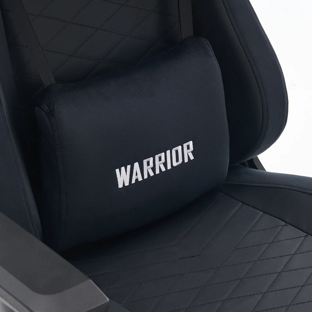 WARRIOR gamer szék, forgószék fekete - bársony + PU bőr (PREMIUM-B08-PU)