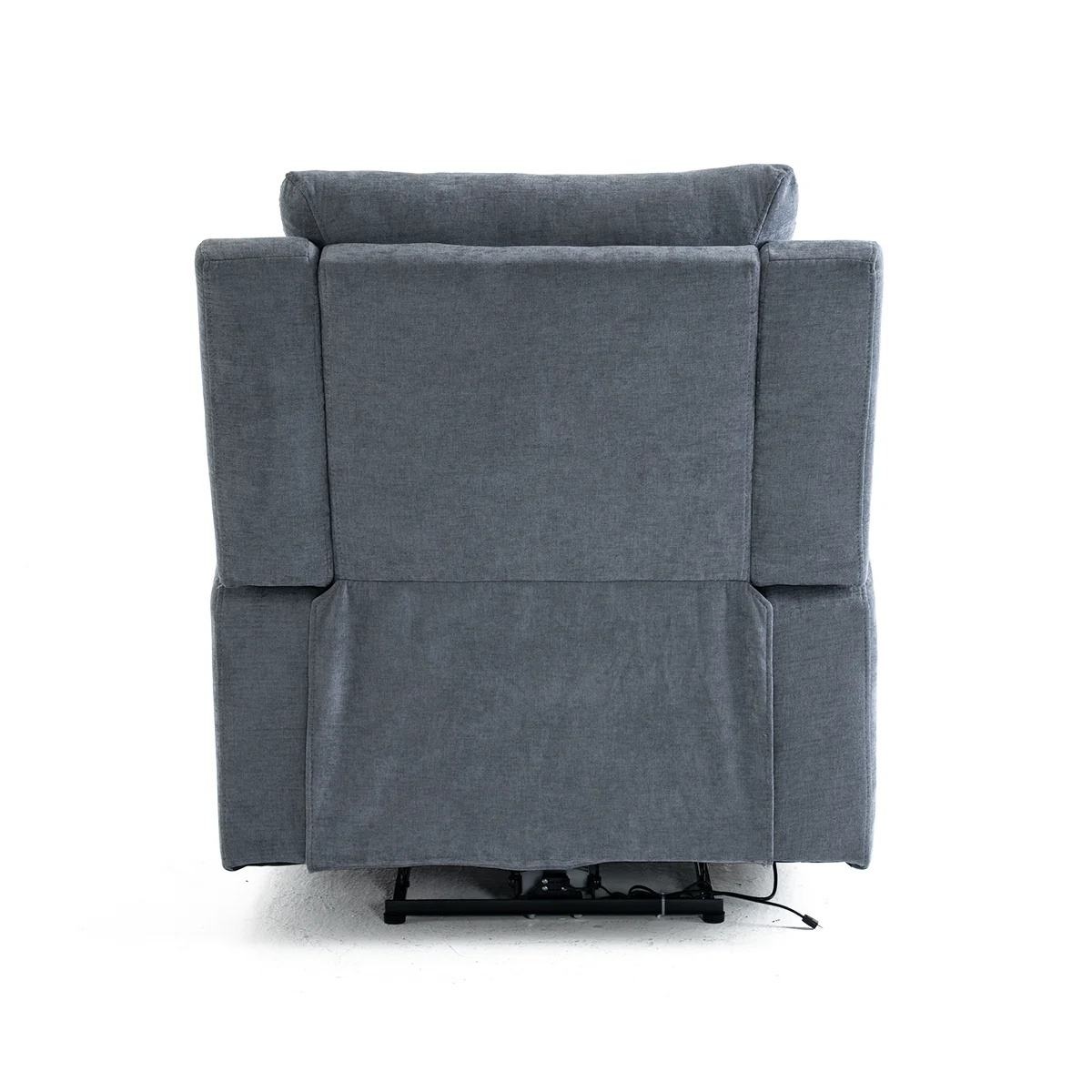 Elektromos fekvőfotel, relax fotelágy két pohártartóval, szürke szövet ( JN-D8005A51-ELEC)