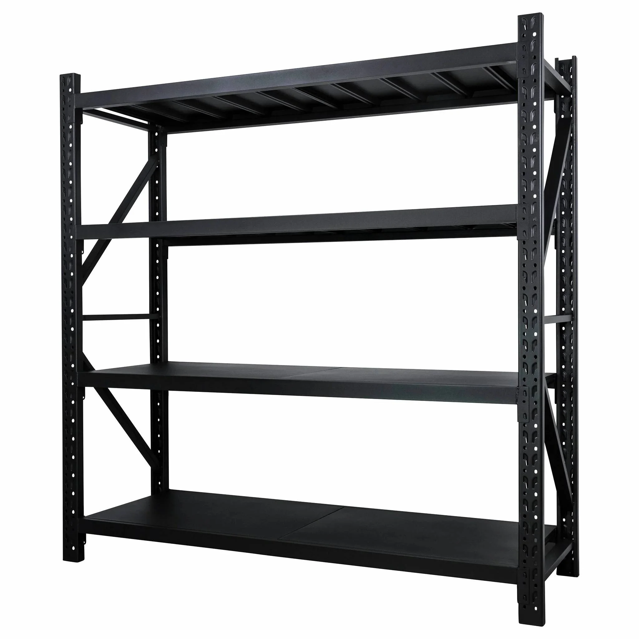 Skladový regál, 4-policový regál 200x60x200 cm, antracit