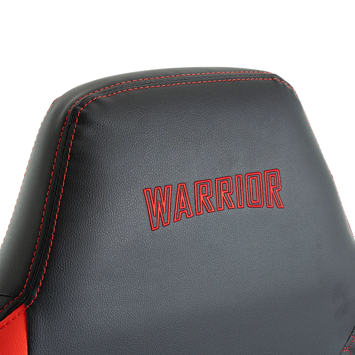 Herná stolička čierno-červená s podnožkou Warrior (RL-511O)