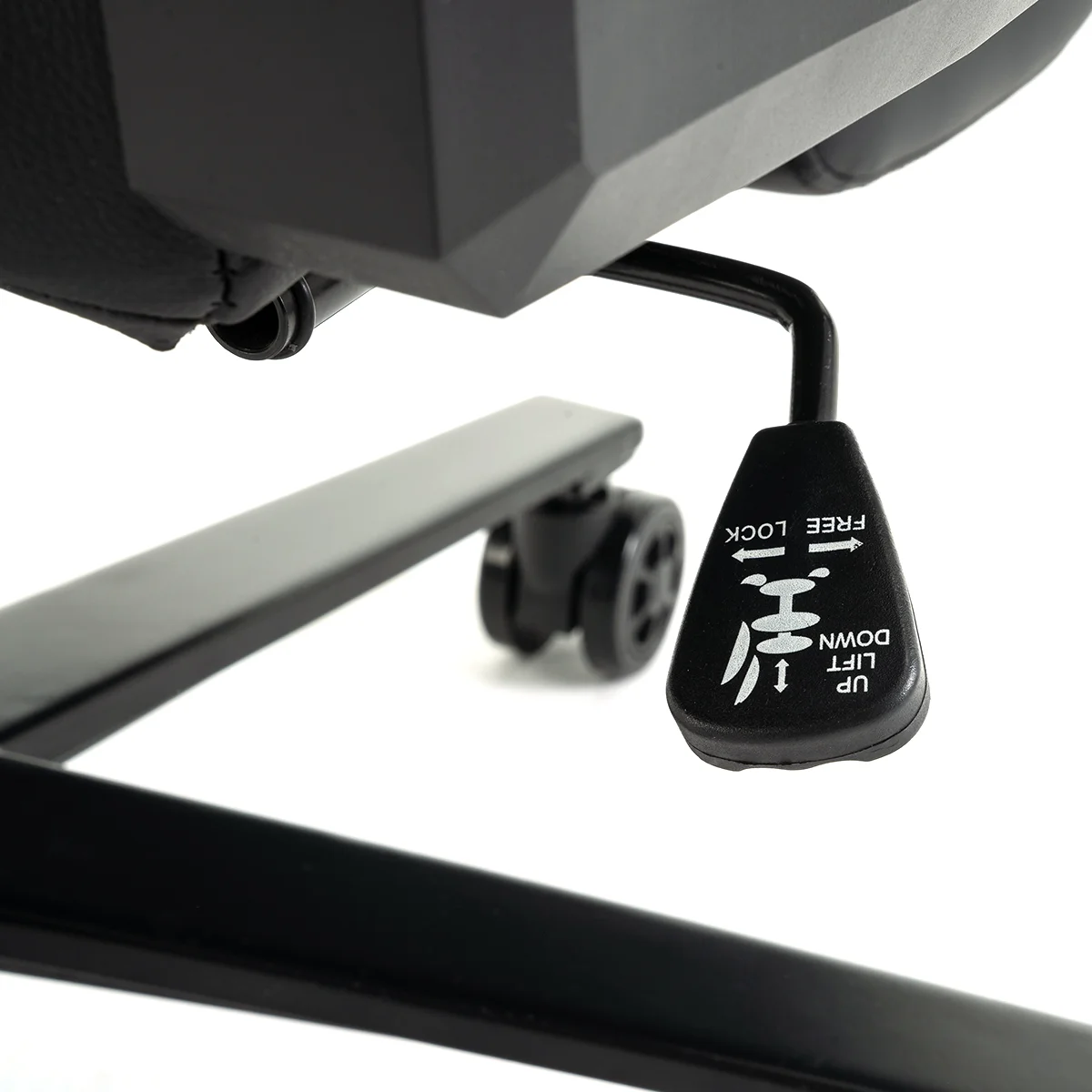 Herná stolička čierno-červená s podnožkou Warrior (RL-511O)