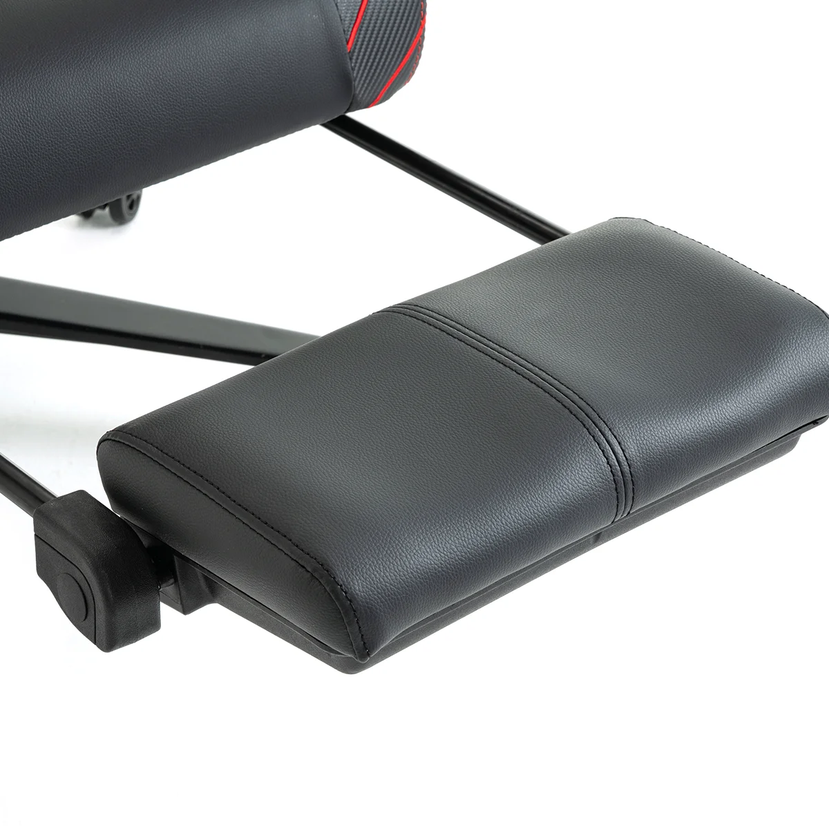 Herná stolička čierno-červená s podnožkou Warrior (RL-511O)