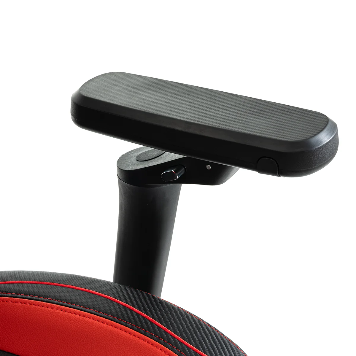 Herná stolička čierno-červená s podnožkou Warrior (RL-511O)