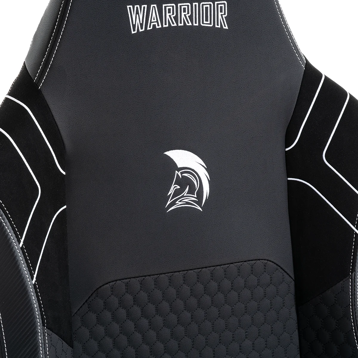 Herná stolička čierno-biela WARRIOR (RL-552)