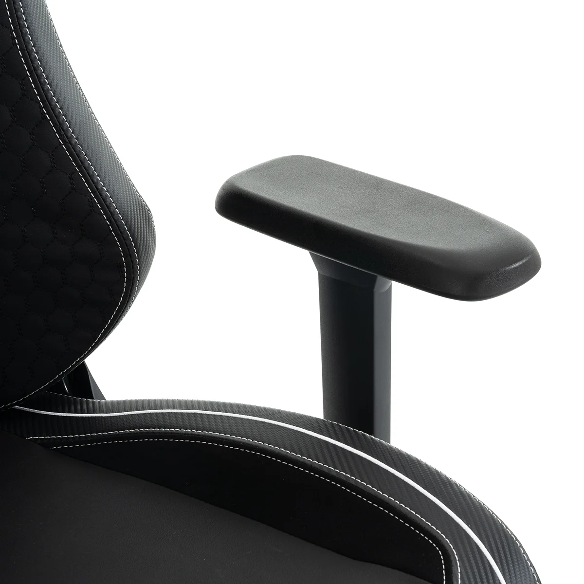 Herná stolička čierno-biela WARRIOR (RL-552)