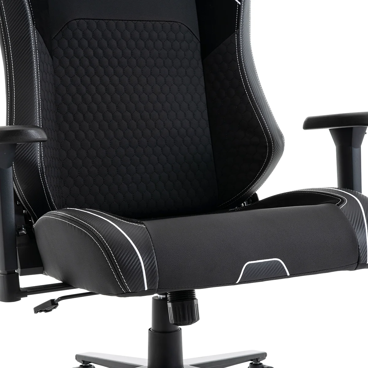 Herná stolička čierno-biela WARRIOR (RL-552)