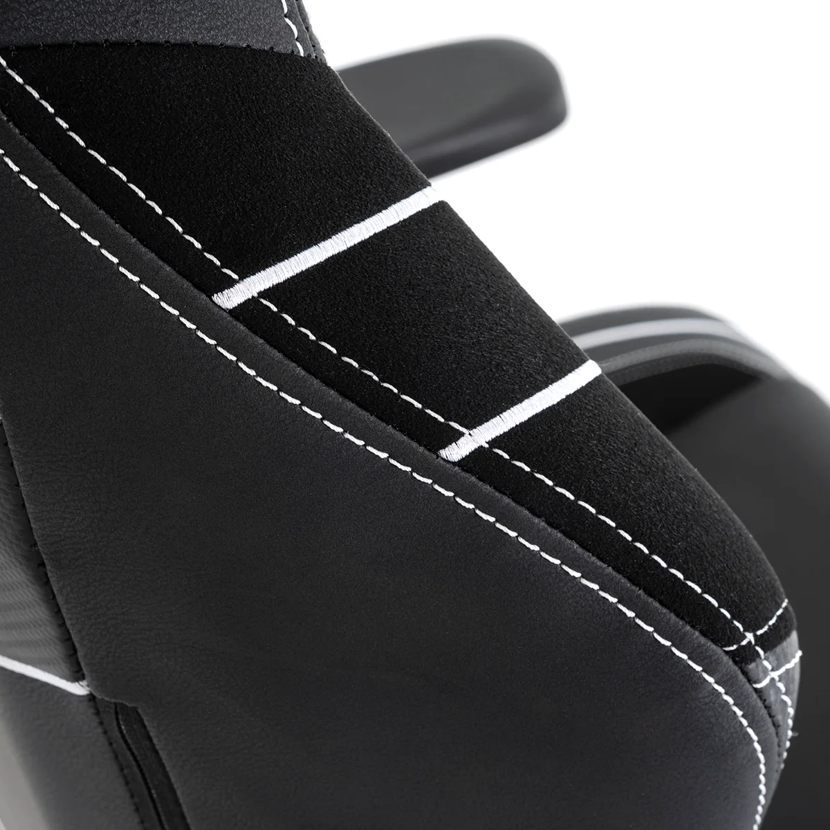 Herná stolička čierno-biela WARRIOR (RL-552)