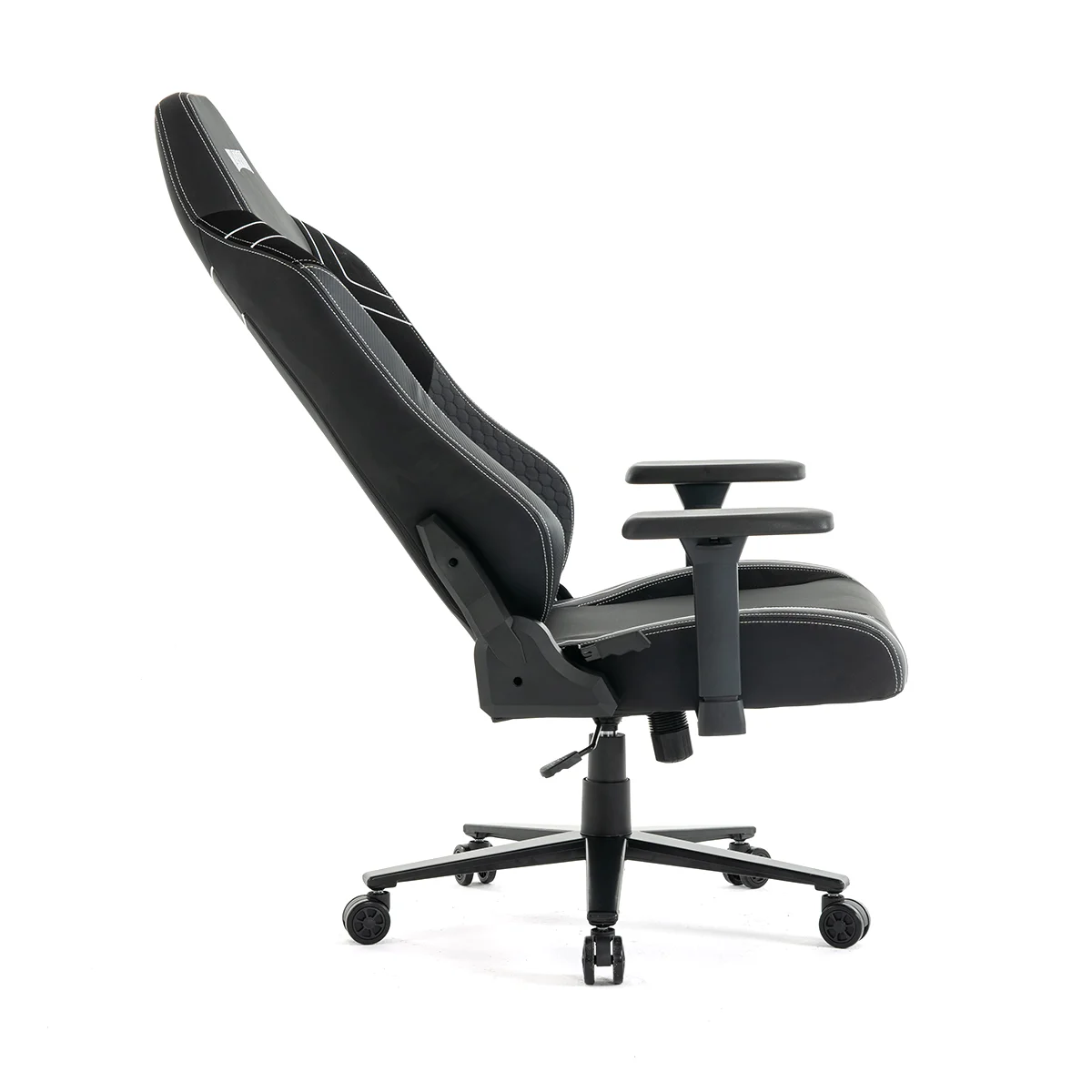 Herná stolička čierno-biela WARRIOR (RL-552)