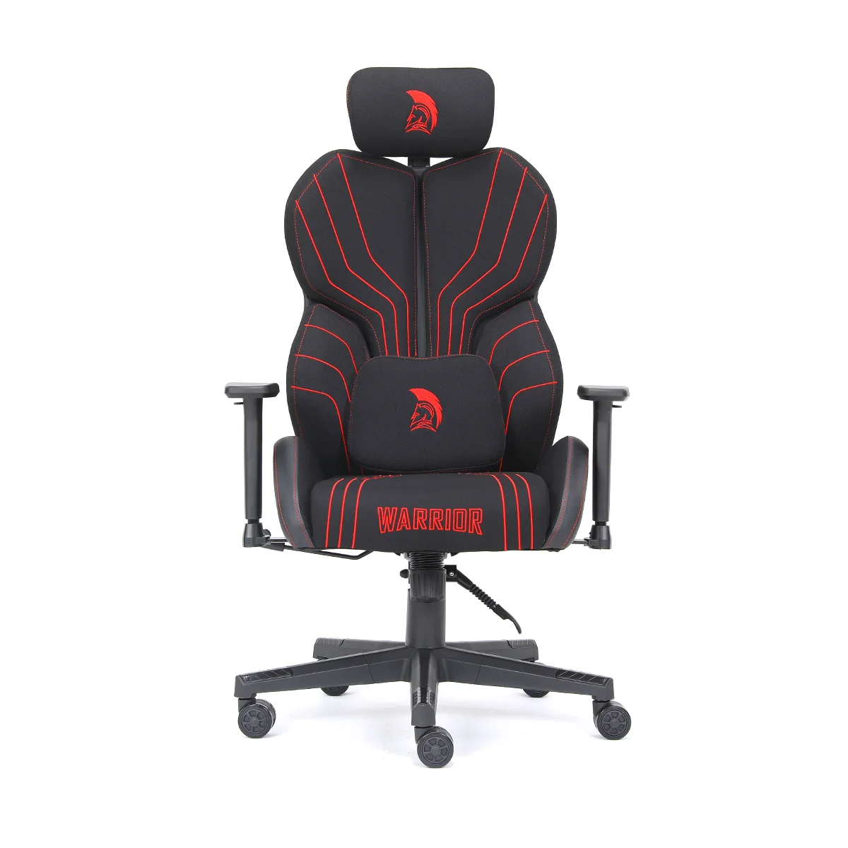 Herná látková stolička Warrior čierno-červená (MC196-3-1)