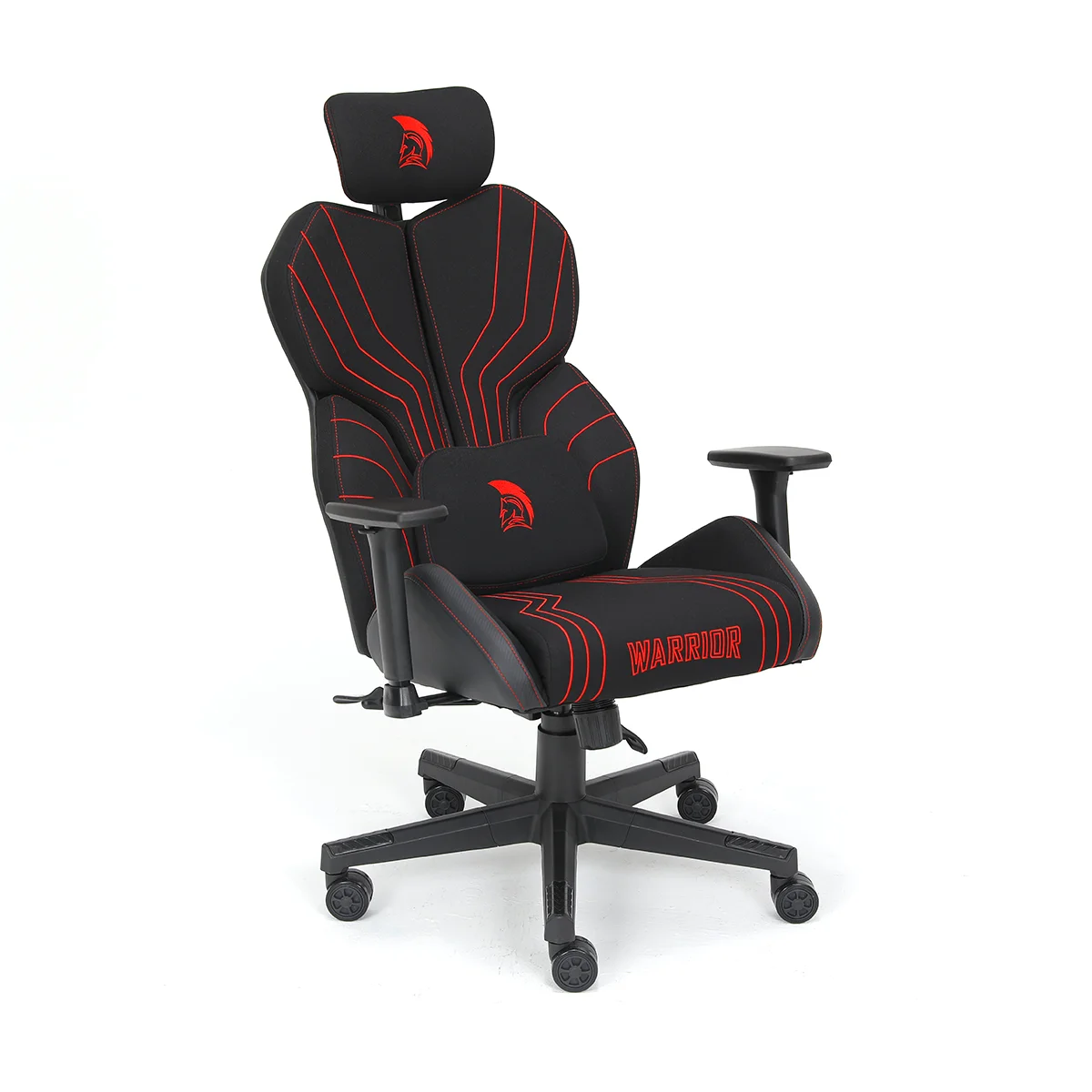 Herná látková stolička Warrior čierno-červená (MC196-3-1)
