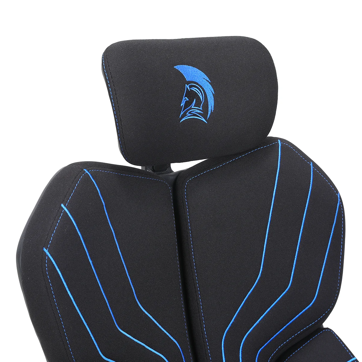 Herná látková stolička Warrior čierno-modrá (MC196-3-1)