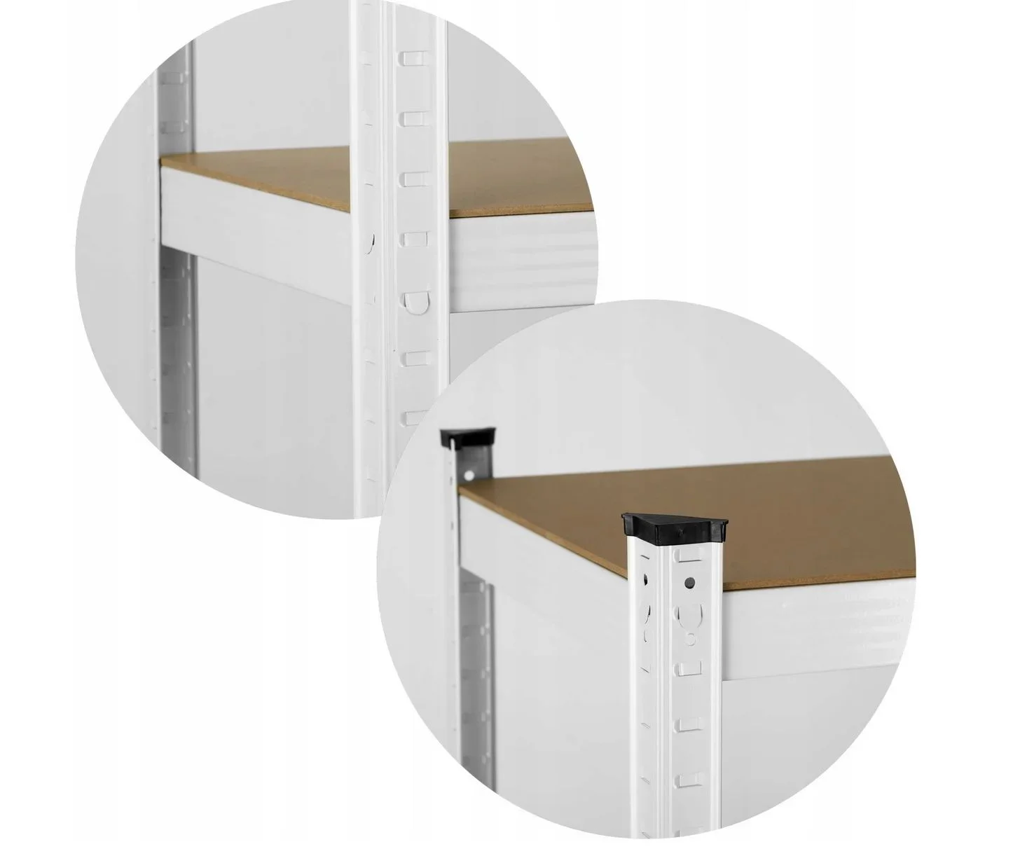 Salgó polc, 5 szintes 180x90x30cm, fehér