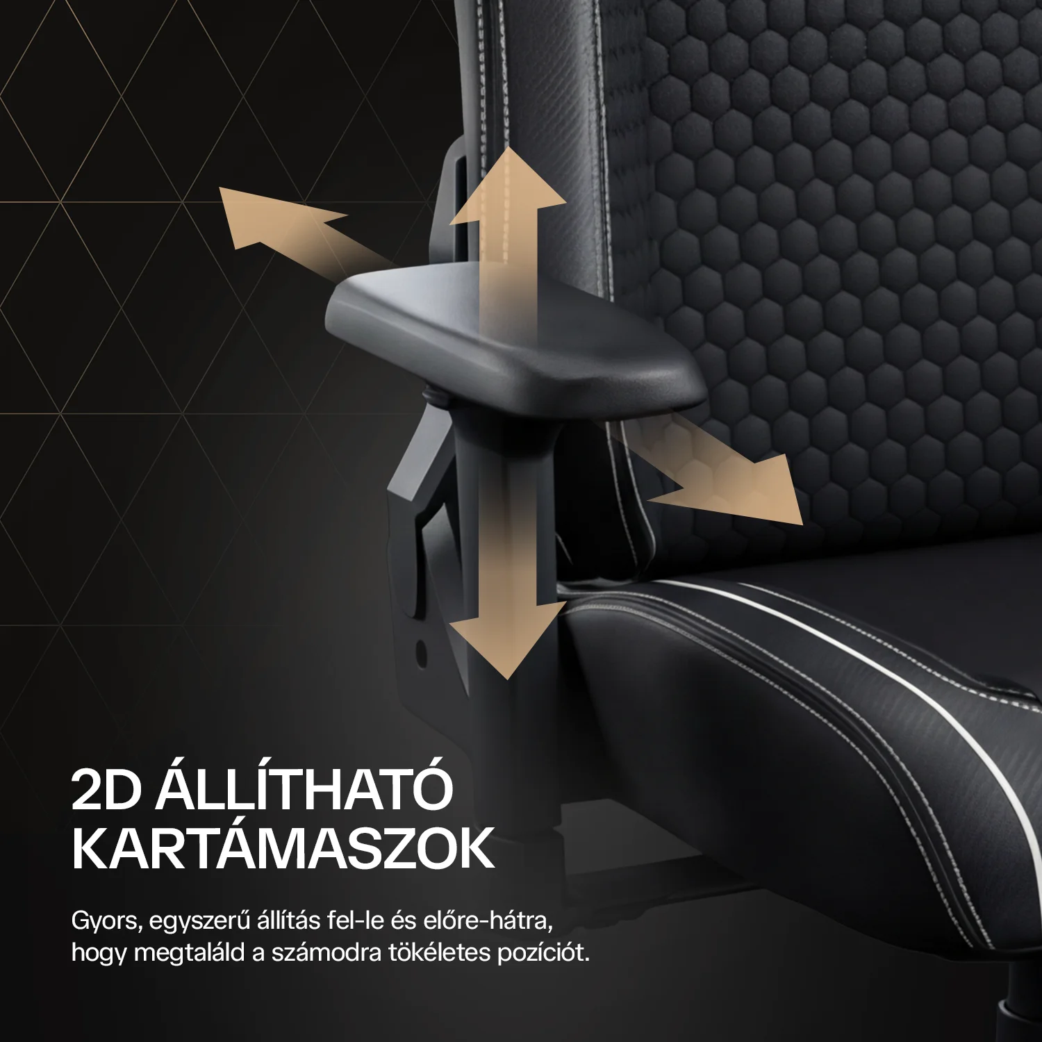 Herná stolička čierno-biela WARRIOR (RL-552)