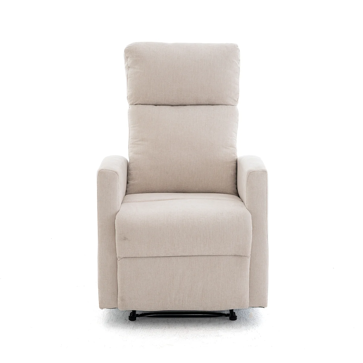 Fekvőfotel, relax fotelágy dönthető háttámlával, lábtartóval bézs zsenília szövet (JKY-9224-BEIGE)