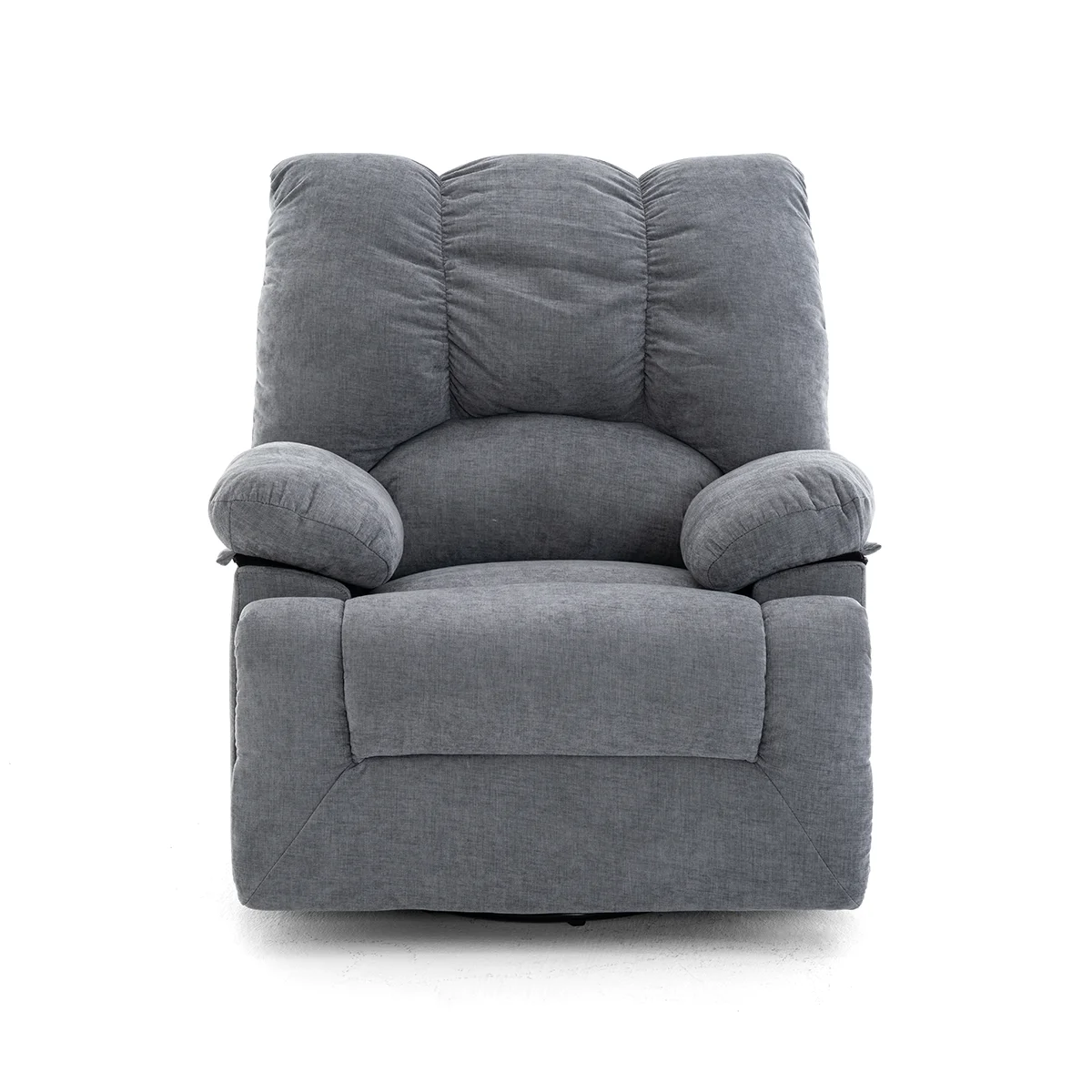 Elektormos relax fekvőfotel szürke zsenília szövet (JN-D8118A30) 