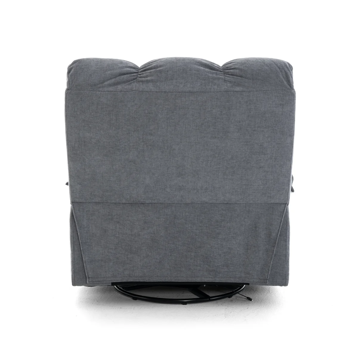 Elektormos relax fekvőfotel szürke zsenília szövet (JN-D8118A30) 