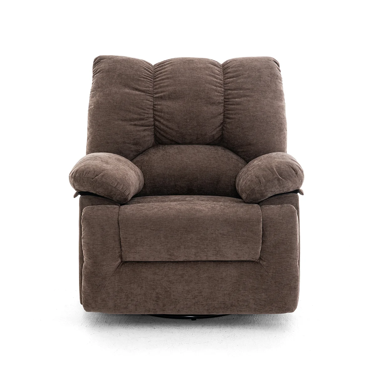 Elektormos relax fekvőfotel barna zsenília szövet (JN-D8118A30) 