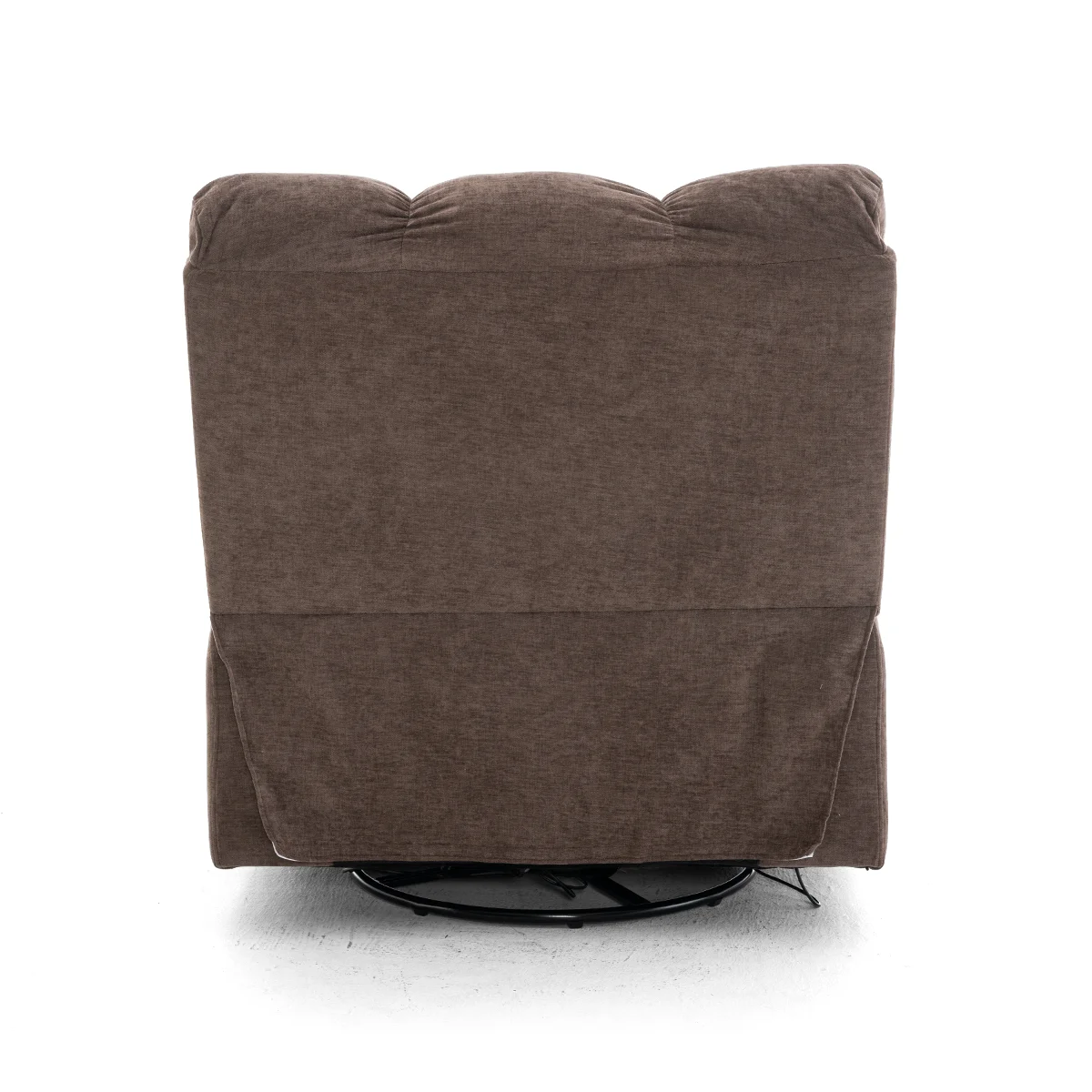 Elektormos relax fekvőfotel barna zsenília szövet (JN-D8118A30) 