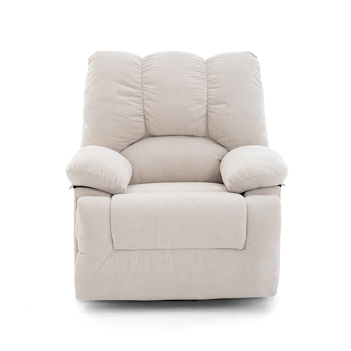 Elektormos relax fekvőfotel bézs zsenília szövet (JN-D8118A30) 