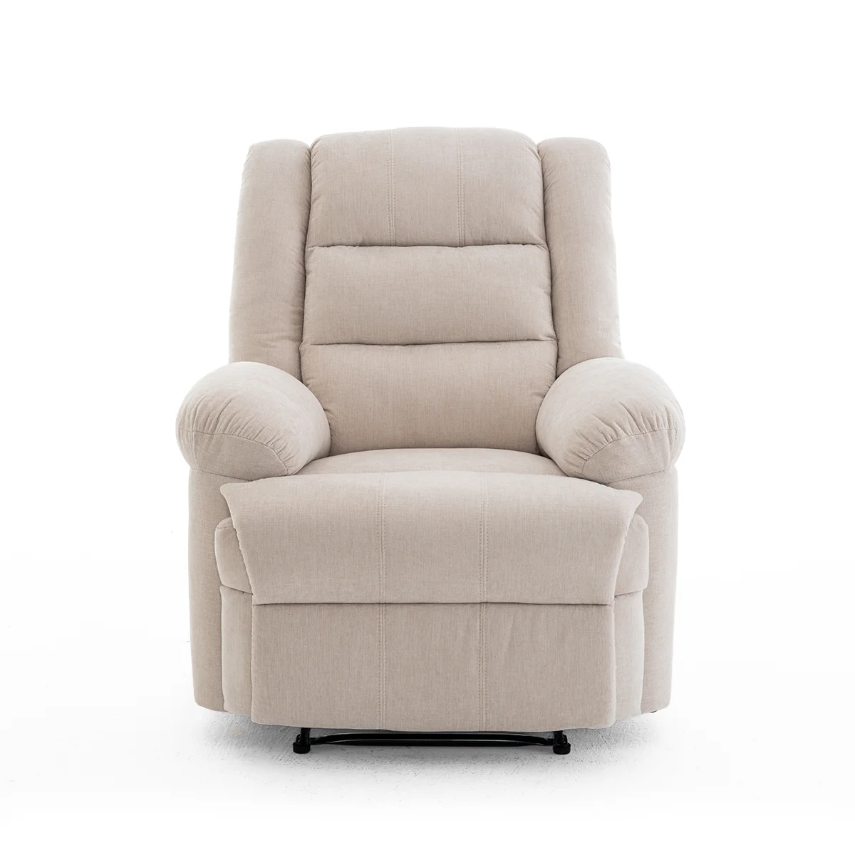 Manuális fekvőfotel, relax fotelágy zsenília bézs szövet (JNF-MANUAL-BEIGE) JN-R8053A51