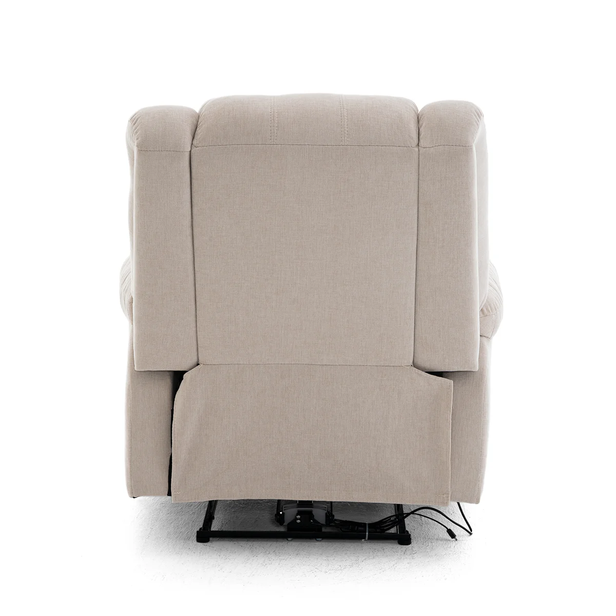 Manuális fekvőfotel, relax fotelágy zsenília bézs szövet (JNF-MANUAL-BEIGE) JN-R8053A51