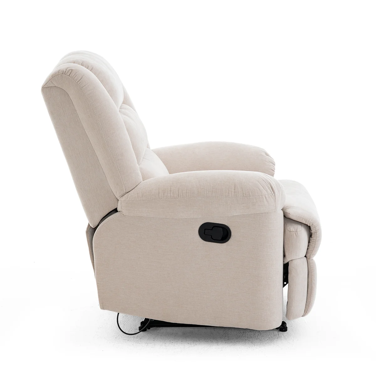 Manuális fekvőfotel, relax fotelágy zsenília bézs szövet (JNF-MANUAL-BEIGE) JN-R8053A51