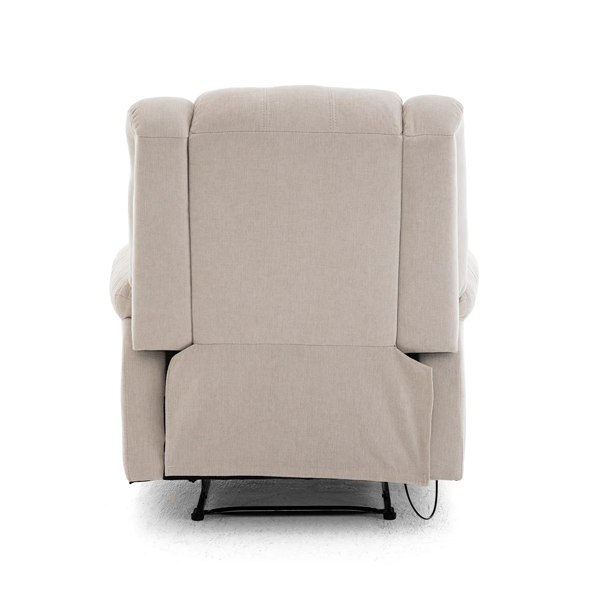 Relax fotelágy elektromosan dönthető, lábtartóval, bézs zsenília szövet (JN-D8053A51)