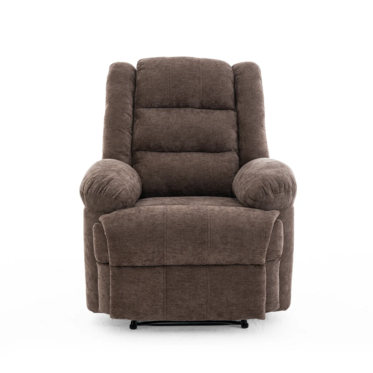Relax fotelágy elektromosan dönthető, lábtartóval, zsenília barna szövet (JN-D8053A51)