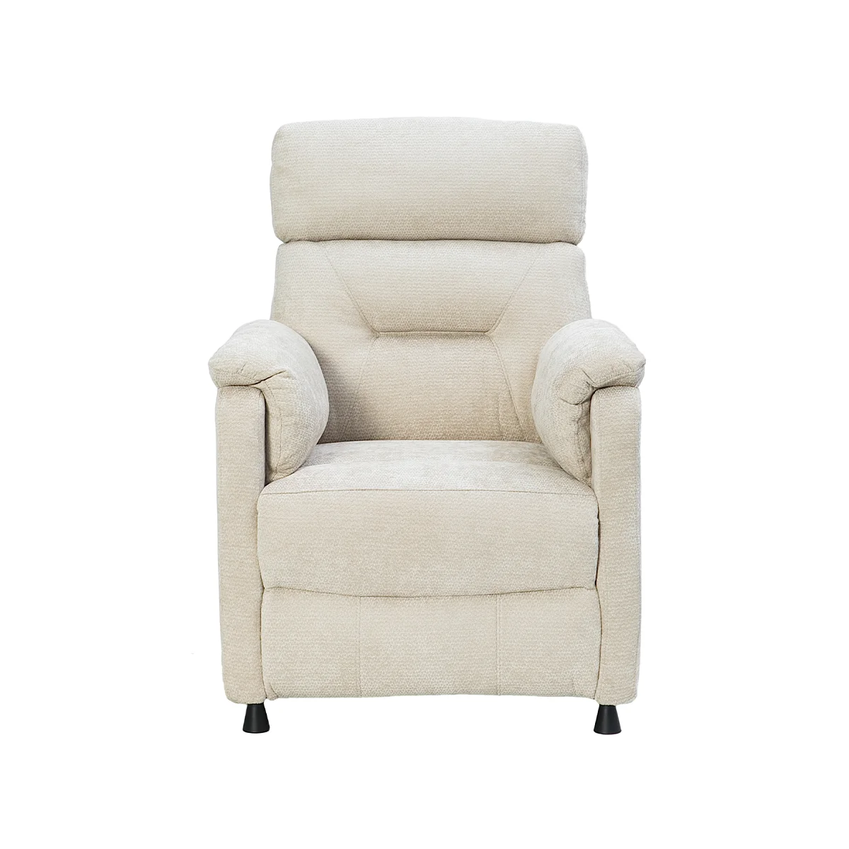 Elektrické polohovateľné relaxačné kreslo, béžová látka